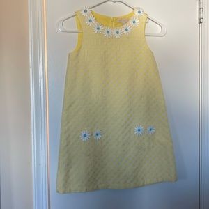 Yellow dress with flowers